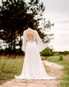 vintage boho lace wedding dress
